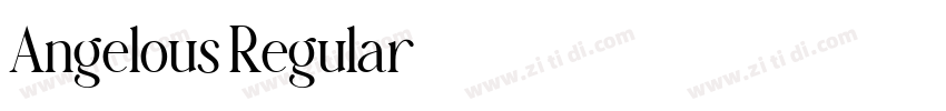 Angelous Regular字体转换 Angelous Regular字体转换